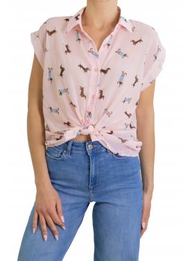 Camicia con bassotti manica corta 